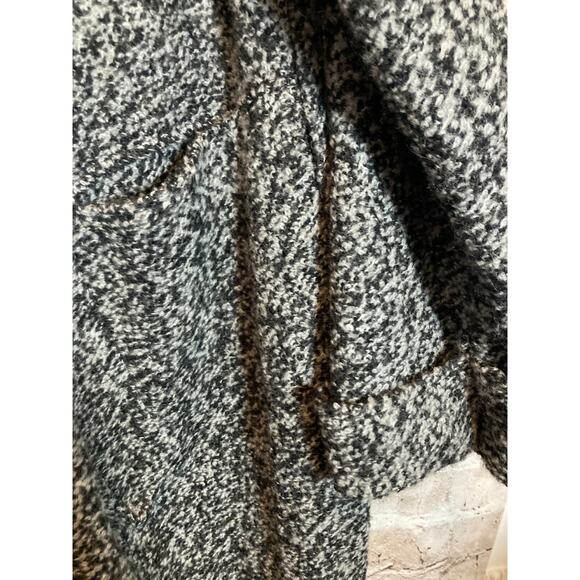 Dorman Wool Coat Womens Medium Gray Heavyweight Long Line Artsy Lagenlook Pocket - Picture 10 of 16